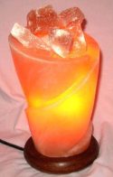 Fire Glass Himalayan Salt Lamp