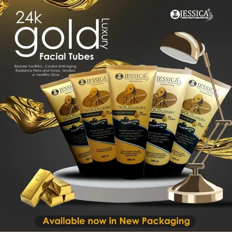Jessica 24K Gold Tubes Facial Kit