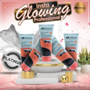 Jessica Platinum Insta Glowing Professional Whitening Tube Facial Kit